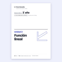 3er año (2do CABA) · Unidad 2: Función lineal – Portada