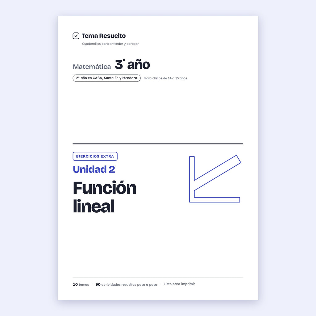 3er año (2do CABA) · Unidad 2: Ejercicios extra – Portada