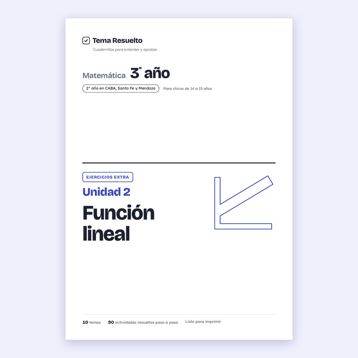 3er año (2do CABA) · Unidad 2: Ejercicios extra – Portada