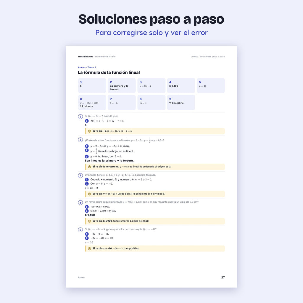 3er año (2do CABA) · Unidad 2: Ejercicios extra – Soluciones paso a paso