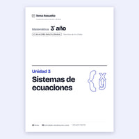 3er año (2do CABA) · Unidad 3: Sistemas de ecuaciones – Portada