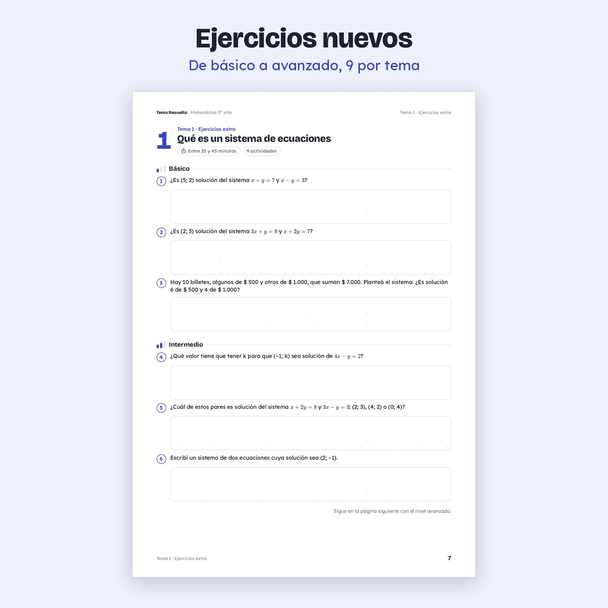 3er año (2do CABA) · Unidad 3: Ejercicios extra – Ejercicios de práctica
