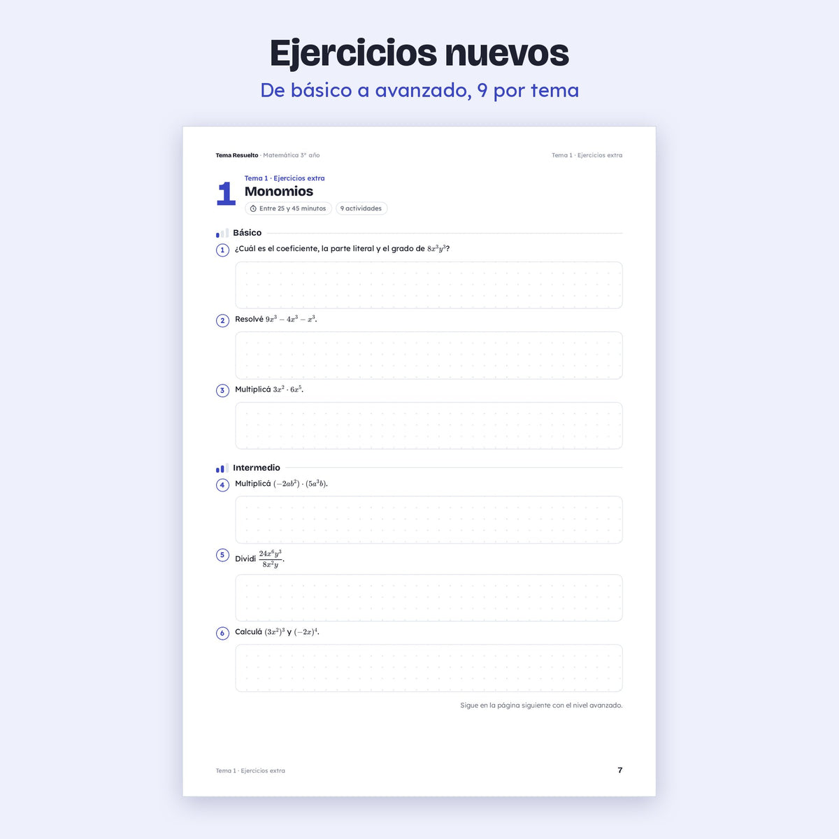 3er año (2do CABA) · Unidad 5: Ejercicios extra – Ejercicios de práctica