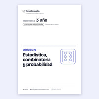 3er año (2do CABA) · Unidad 6: Estadística y probabilidad – Portada