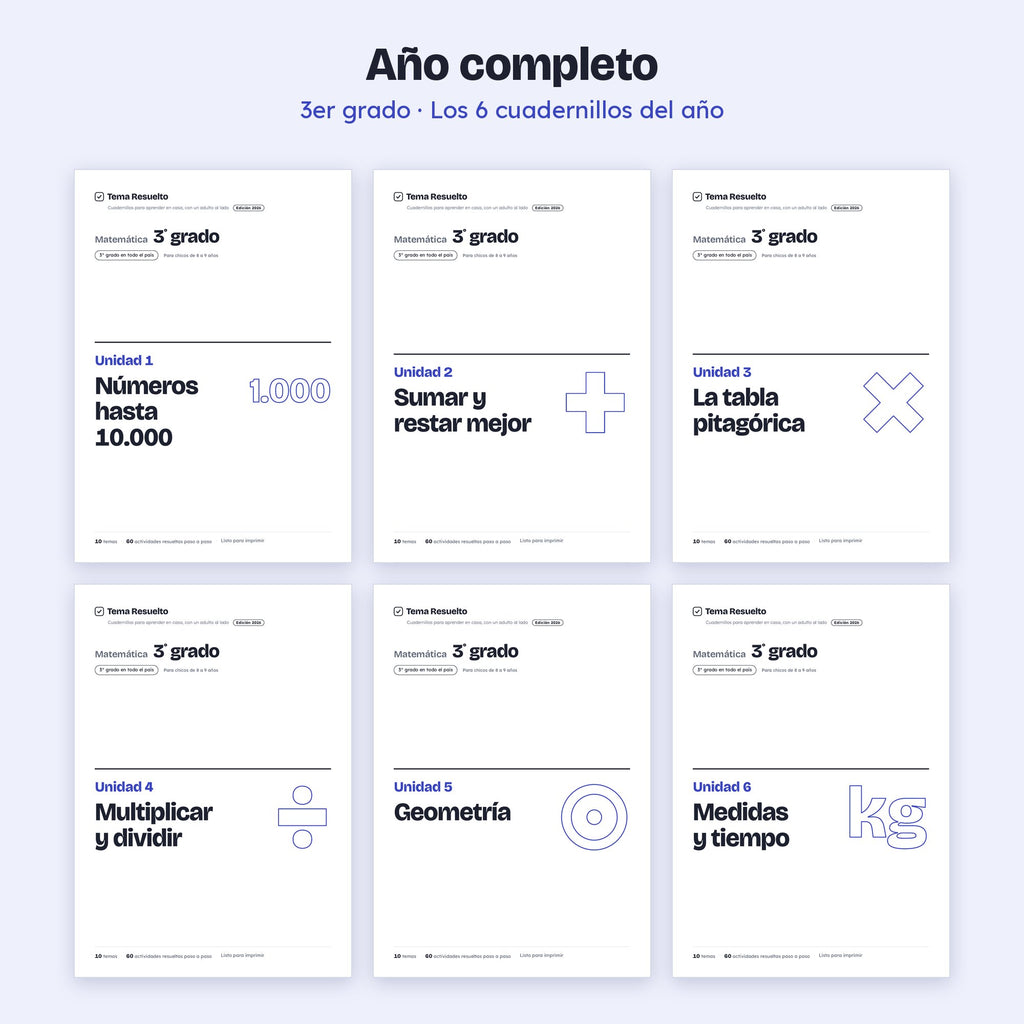 3er grado · Año completo
