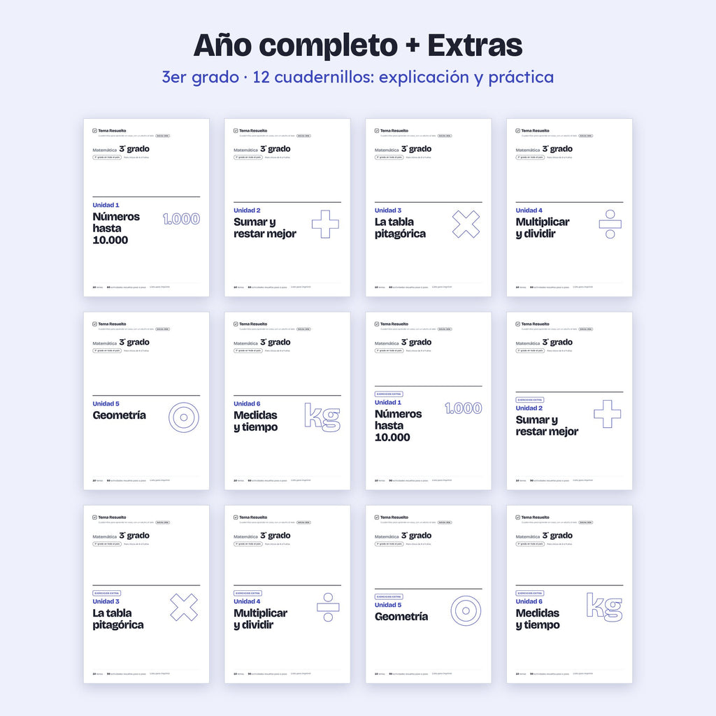 3er grado · Año completo + Extras
