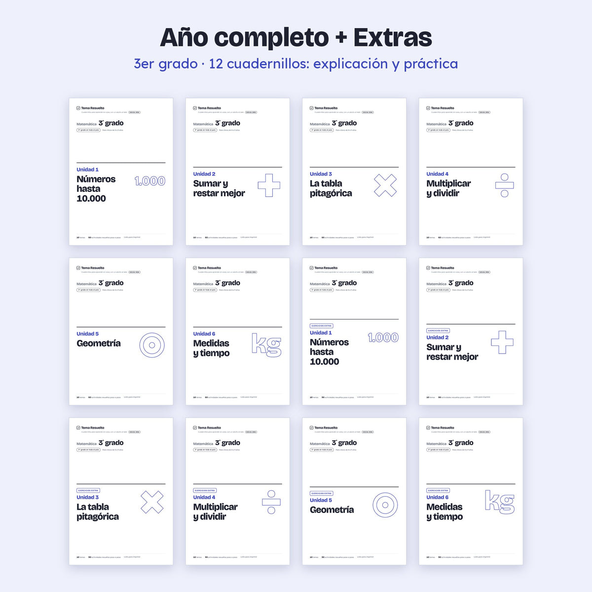 3er grado · Año completo + Extras