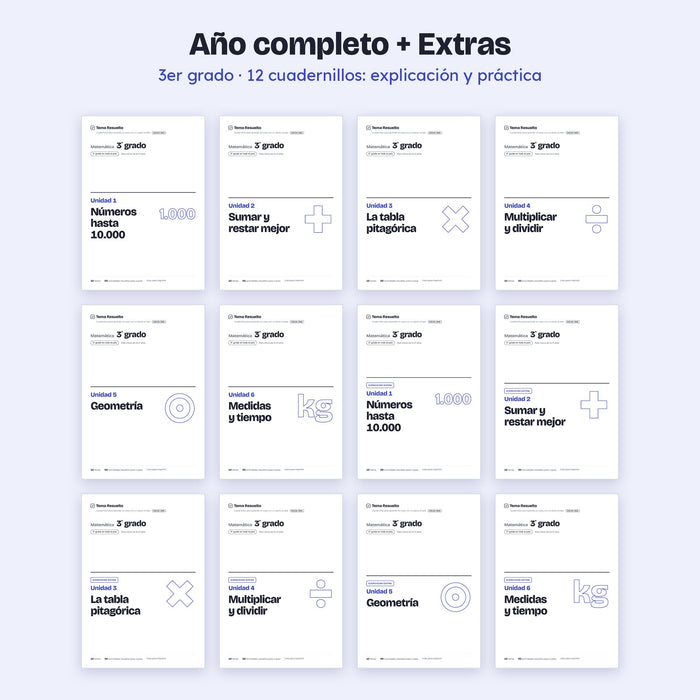 3er grado · Año completo + Extras