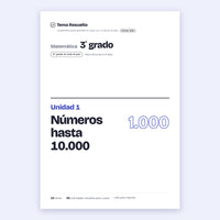 3er grado · Unidad 1: Números hasta 10.000