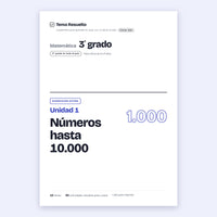 3er grado · Unidad 1: Ejercicios extra
