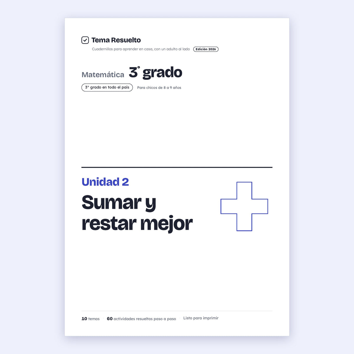 3er grado · Unidad 2: Sumar y restar
