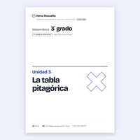 3er grado · Unidad 3: La tabla pitagórica