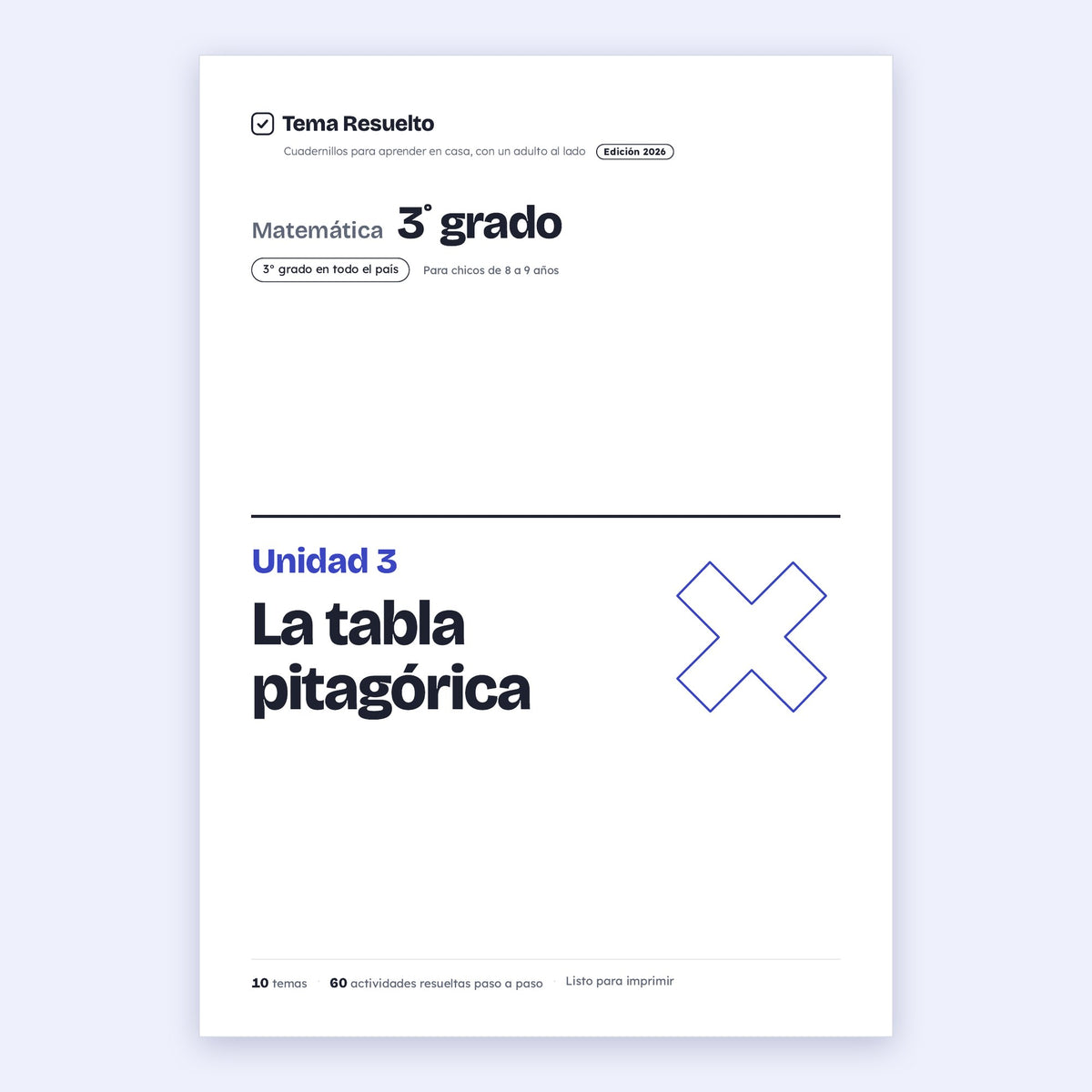 3er grado · Unidad 3: La tabla pitagórica