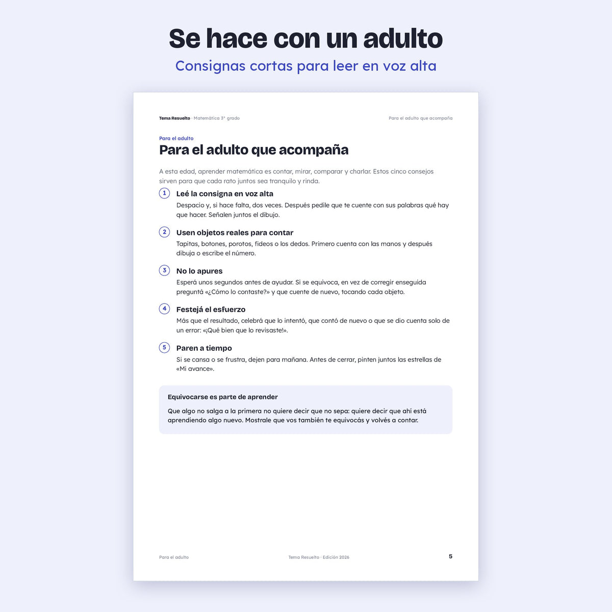 3er grado · Unidad 4: Multiplicar y dividir