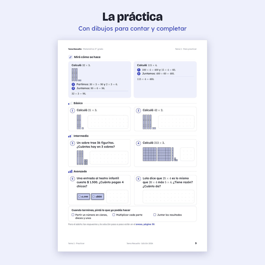 3er grado · Unidad 4: Multiplicar y dividir