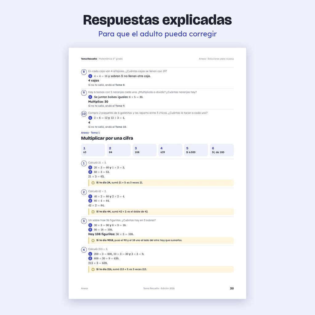 3er grado · Unidad 4: Multiplicar y dividir
