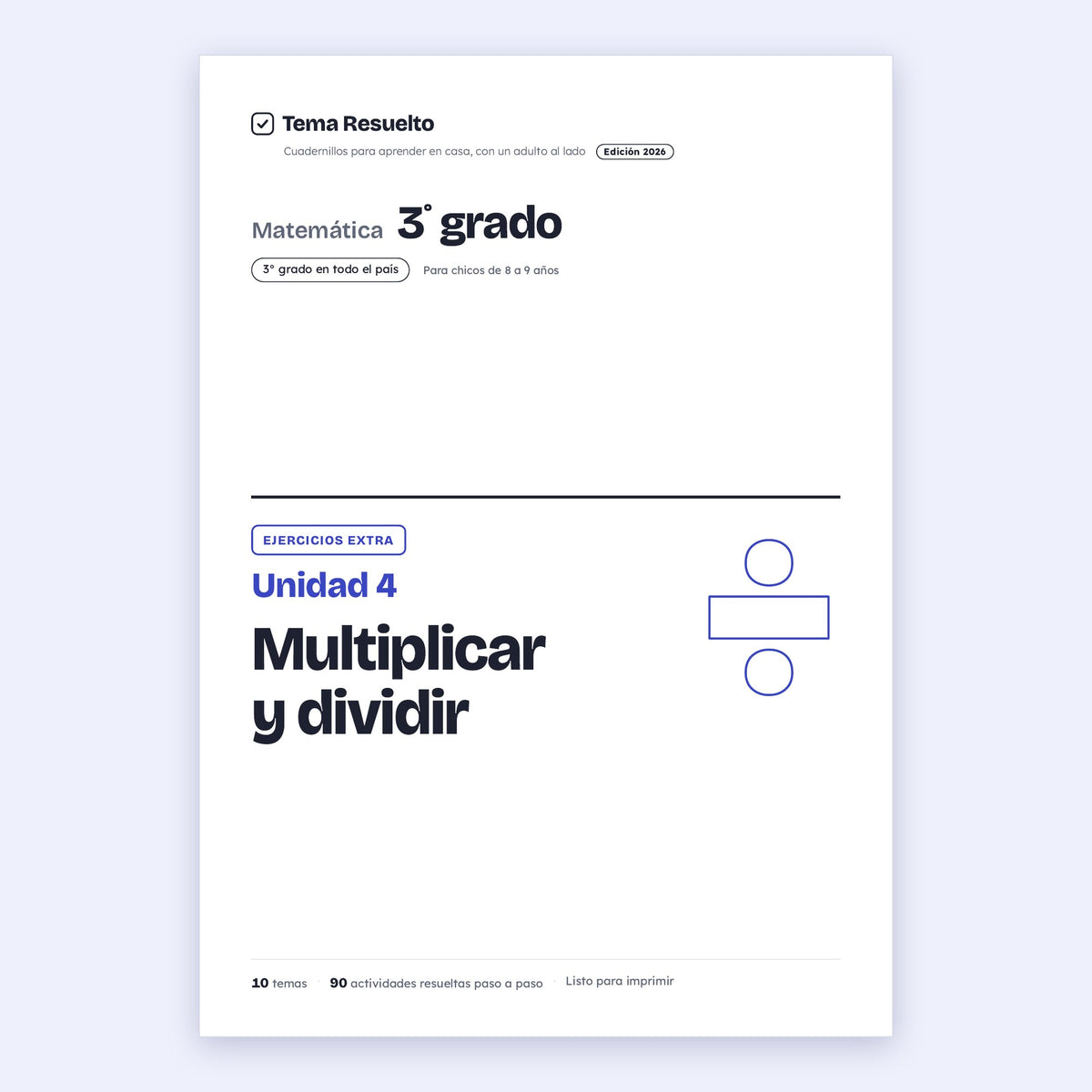 3er grado · Unidad 4: Ejercicios extra