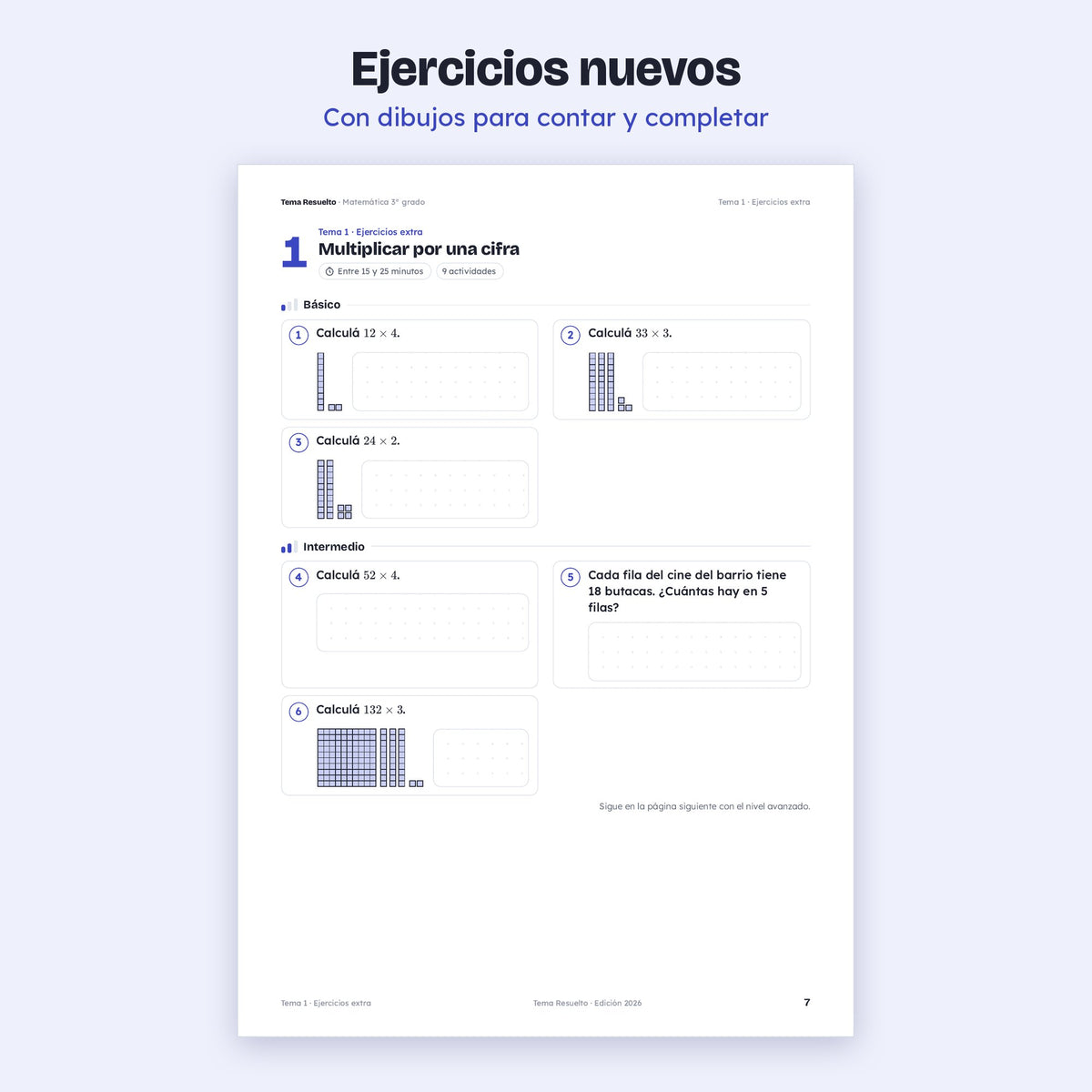 3er grado · Unidad 4: Ejercicios extra