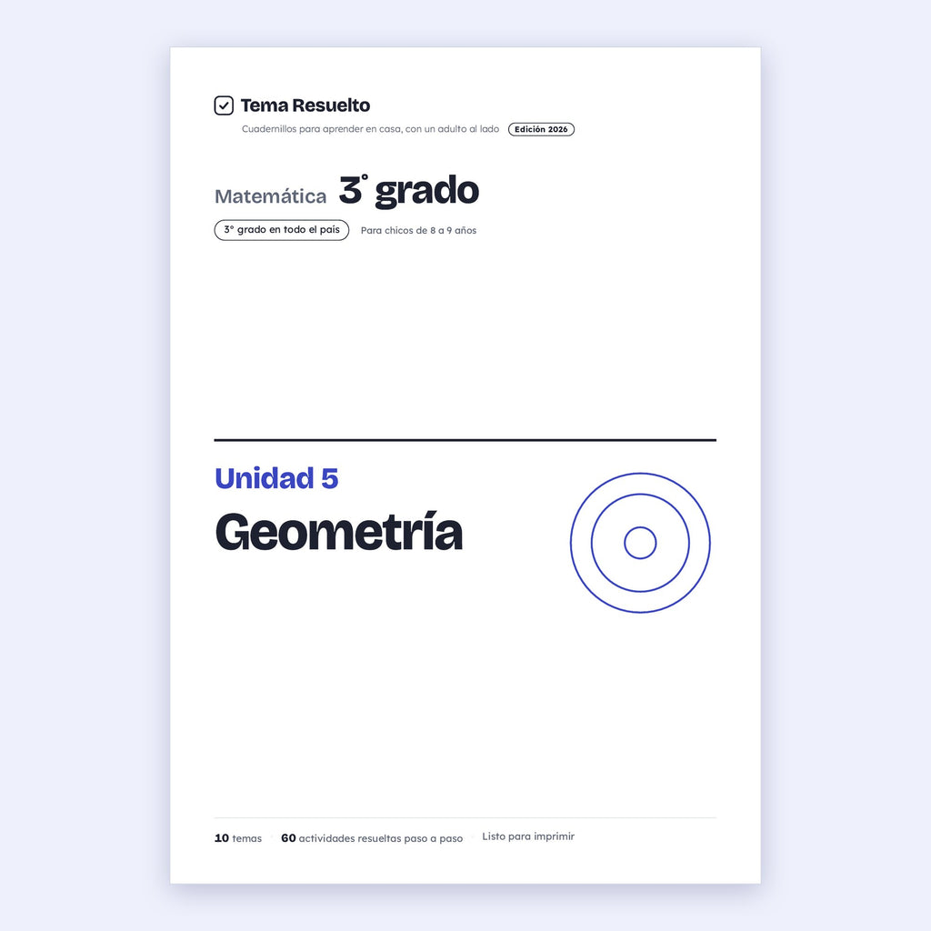 3er grado · Unidad 5: Geometría