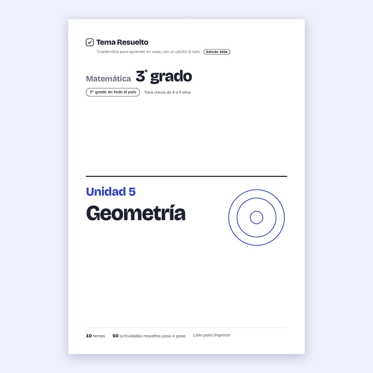 3er grado · Unidad 5: Geometría