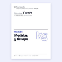 3er grado · Unidad 6: Medidas y tiempo