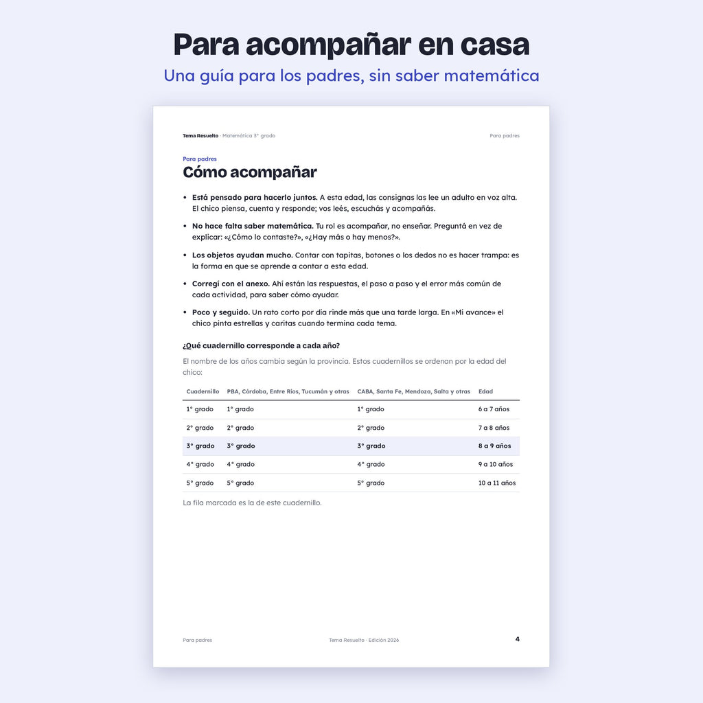 3er grado · Unidad 6: Medidas y tiempo