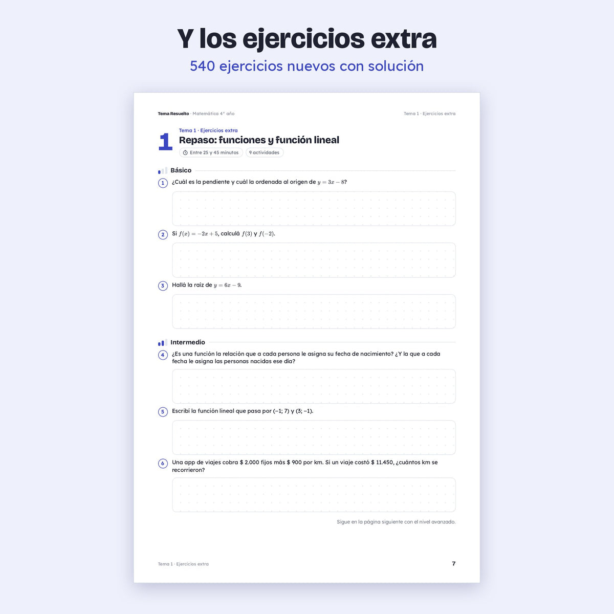 4to año (3ro CABA) · Año completo + Extras – Ejercicios extra