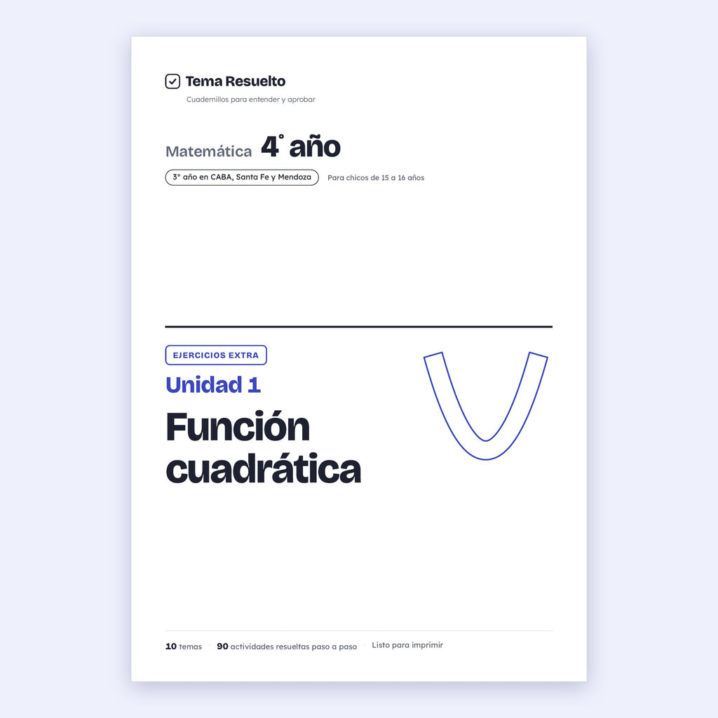 4to año (3ro CABA) · Unidad 1: Ejercicios extra – Portada