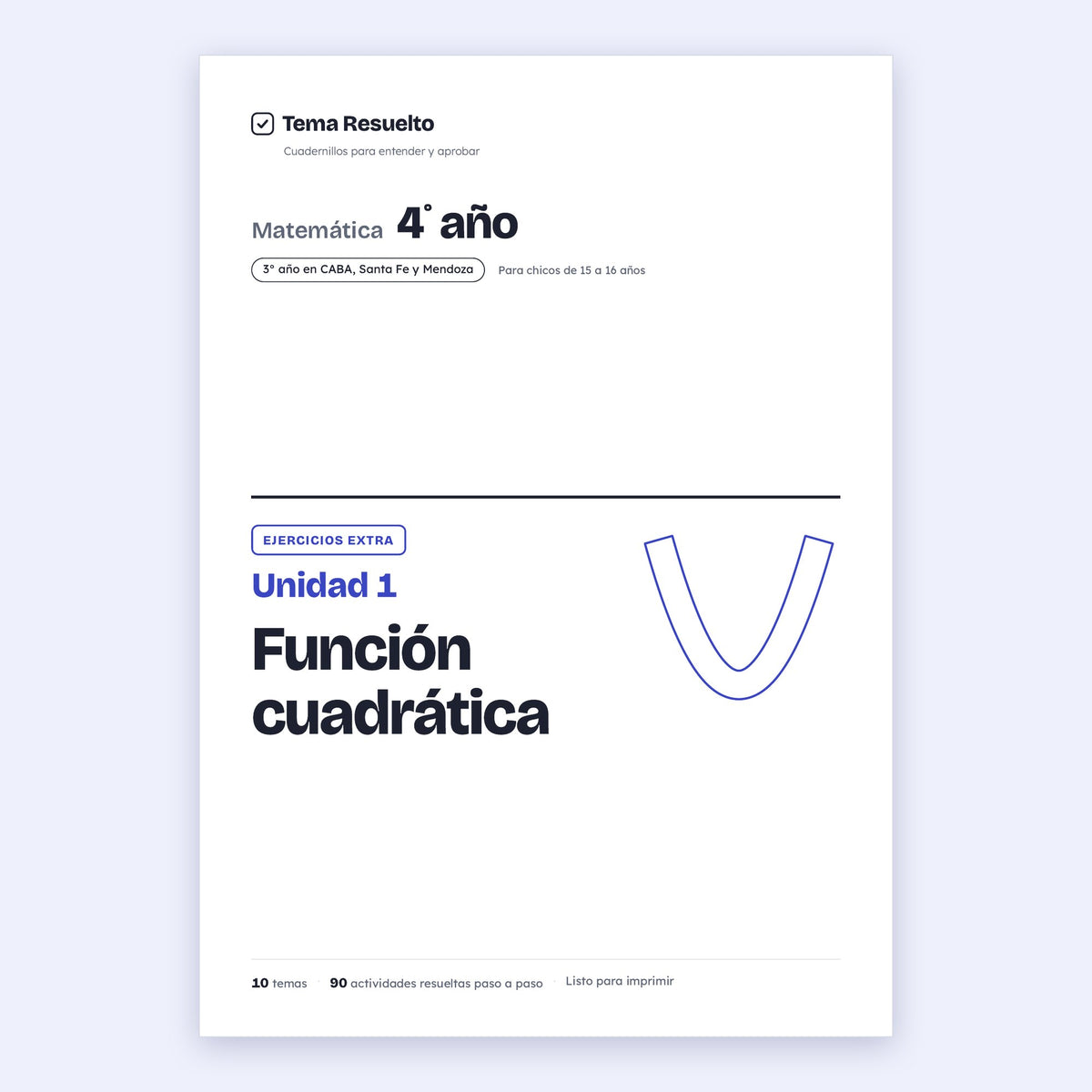4to año (3ro CABA) · Unidad 1: Ejercicios extra – Portada