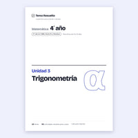4to año (3ro CABA) · Unidad 3: Trigonometría – Portada