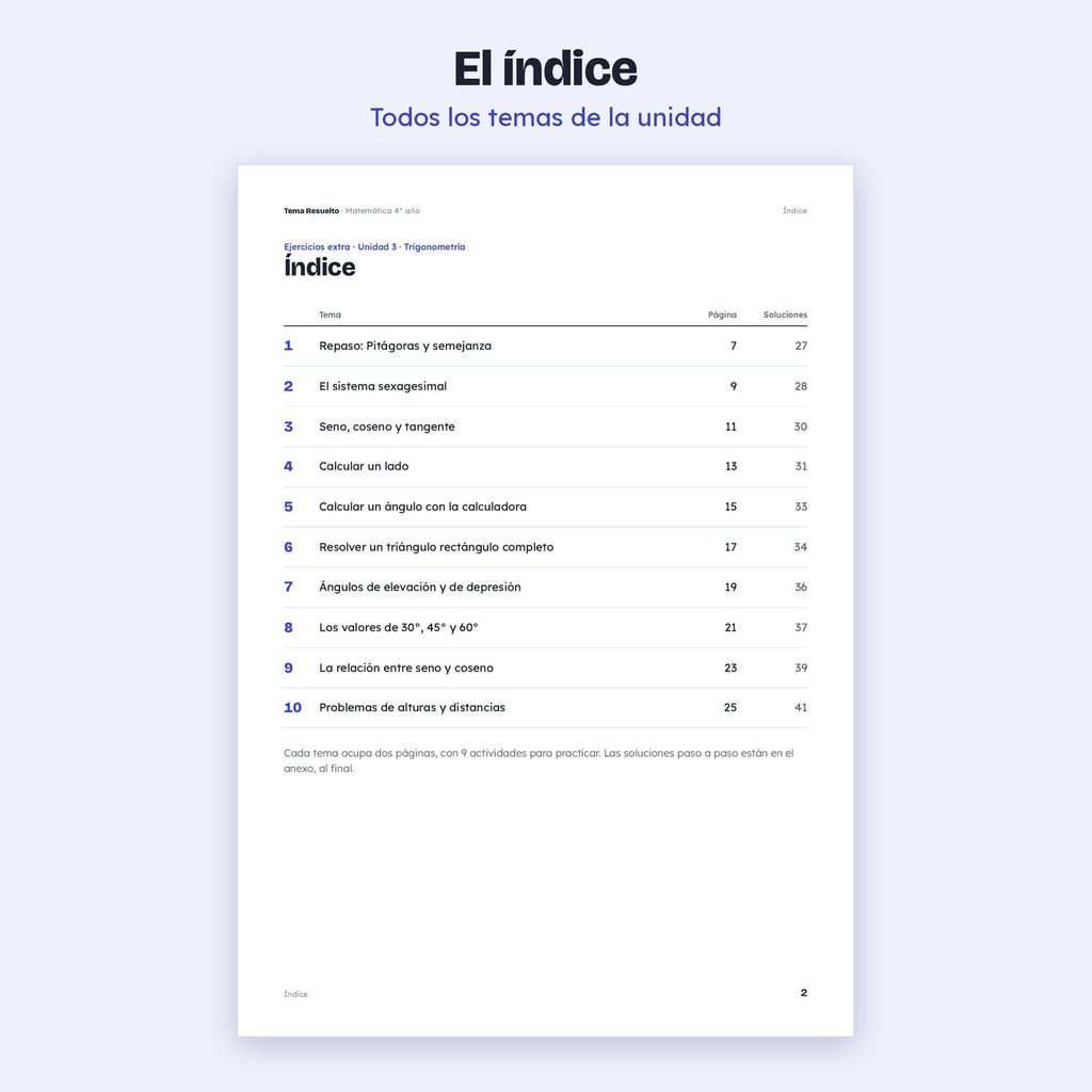 4to año (3ro CABA) · Unidad 3: Ejercicios extra – Índice