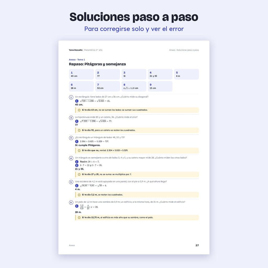 4to año (3ro CABA) · Unidad 3: Ejercicios extra – Soluciones paso a paso