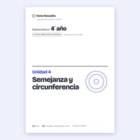 4to año (3ro CABA) · Unidad 4: Semejanza y circunferencia – Portada
