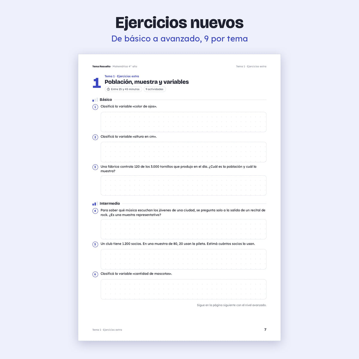 4to año (3ro CABA) · Unidad 5: Ejercicios extra – Ejercicios de práctica