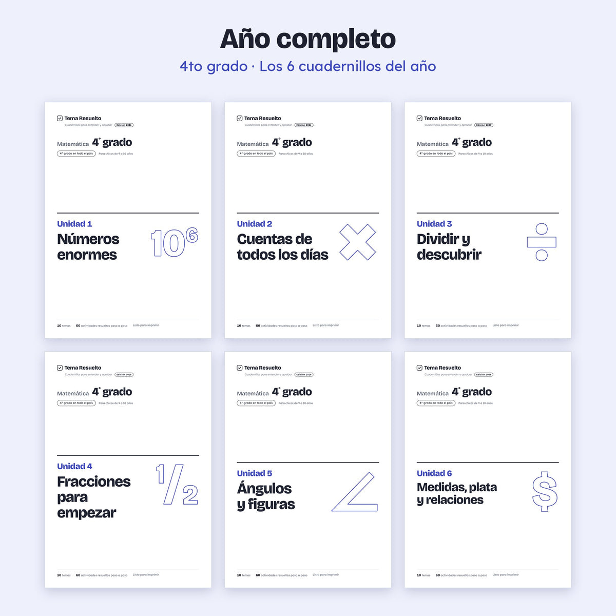 4to grado · Año completo