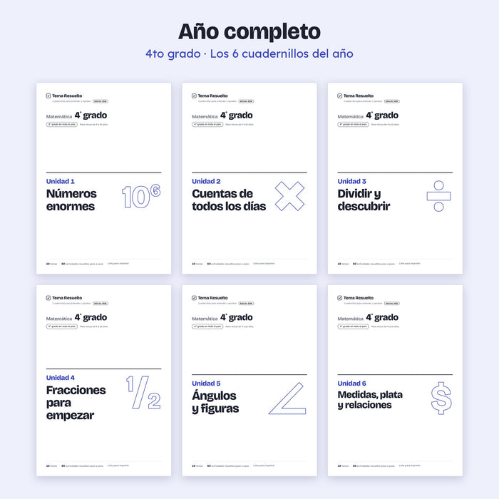 4to grado · Año completo