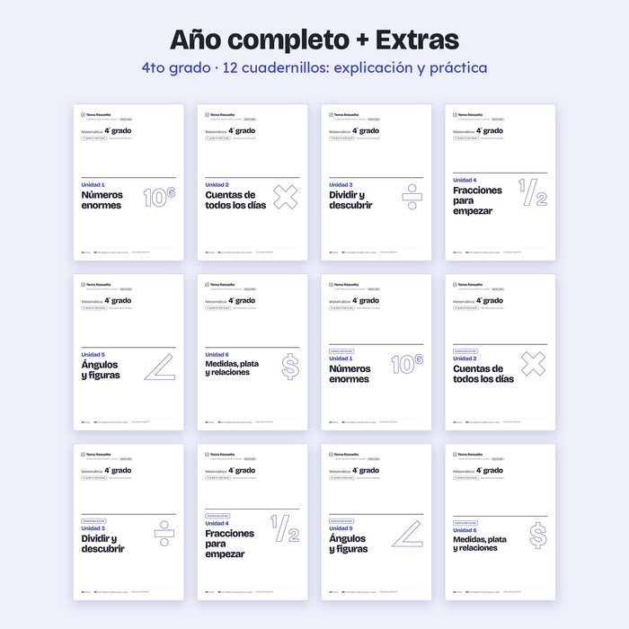 4to grado · Año completo + Extras
