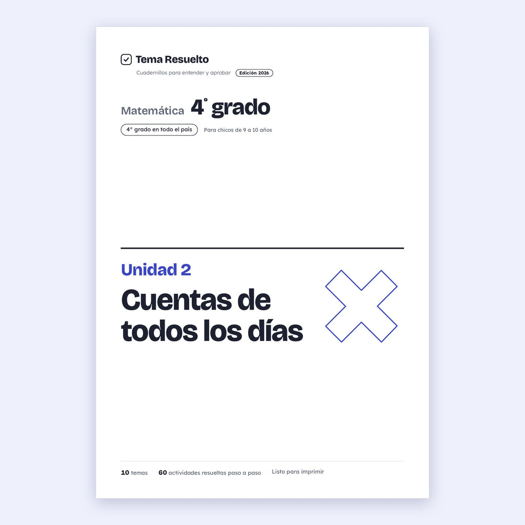 4to grado · Unidad 2: Operaciones