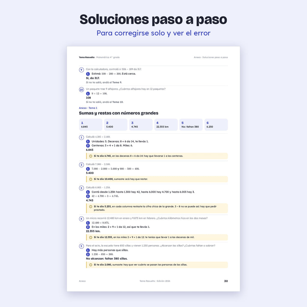 4to grado · Unidad 2: Operaciones