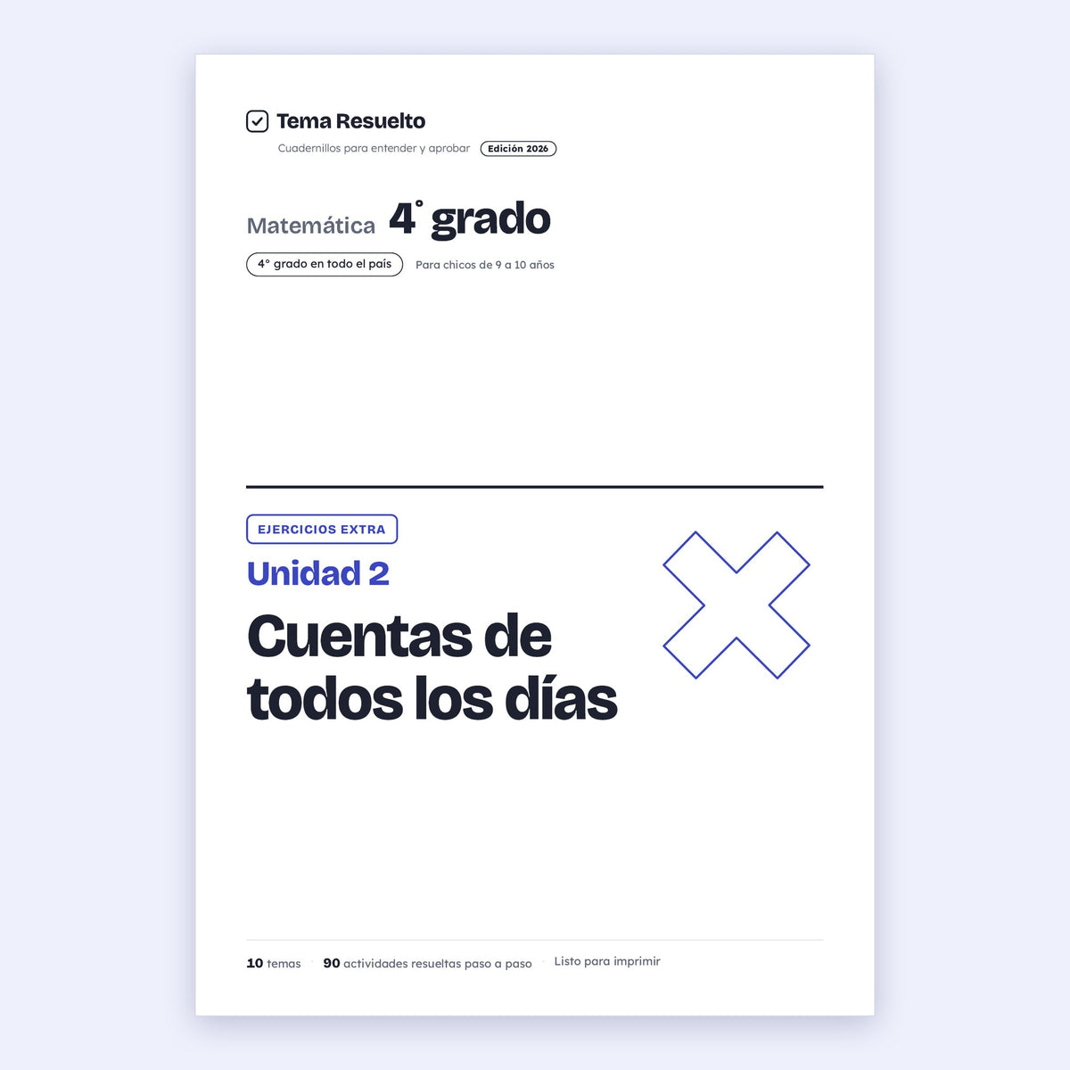 4to grado · Unidad 2: Ejercicios extra