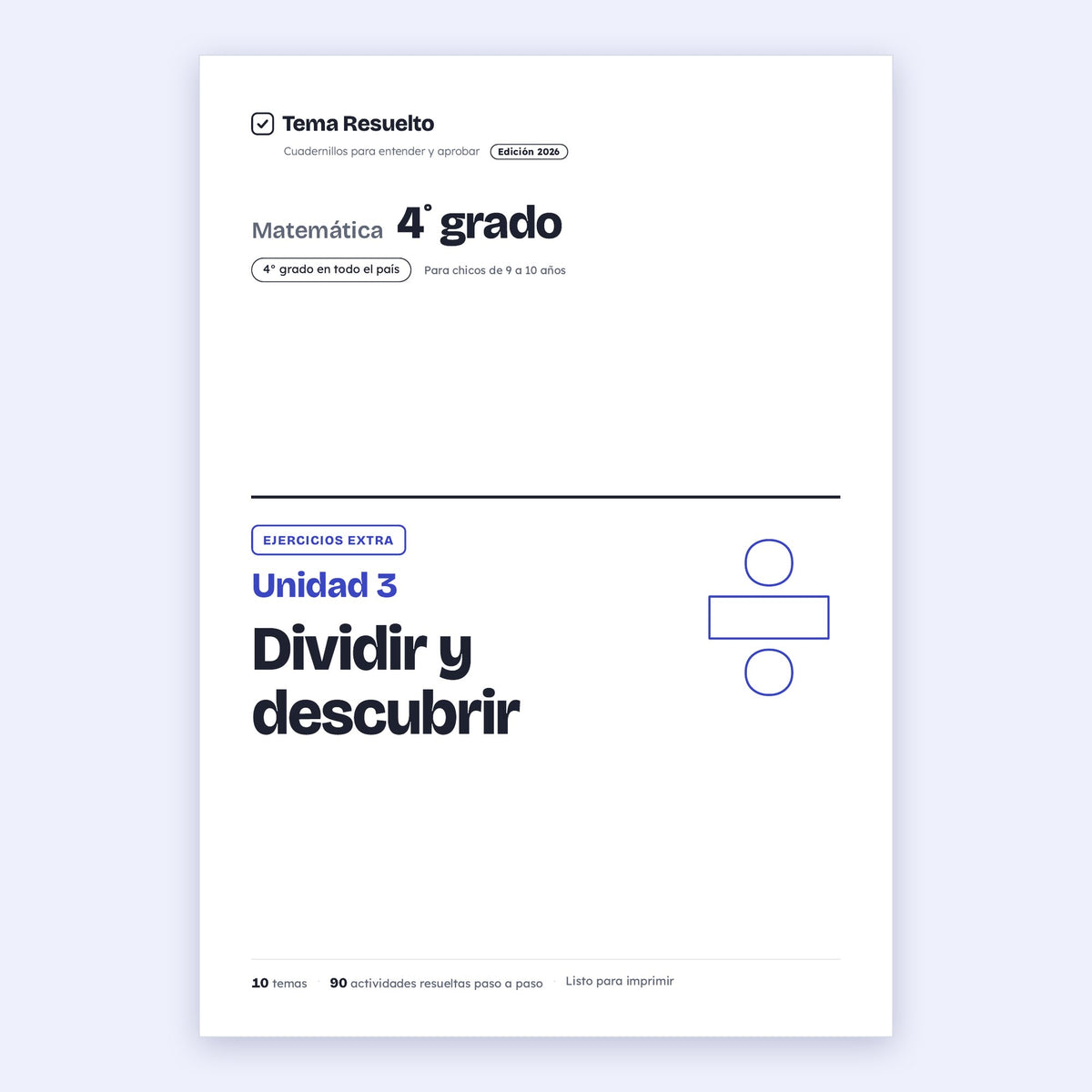 4to grado · Unidad 3: Ejercicios extra