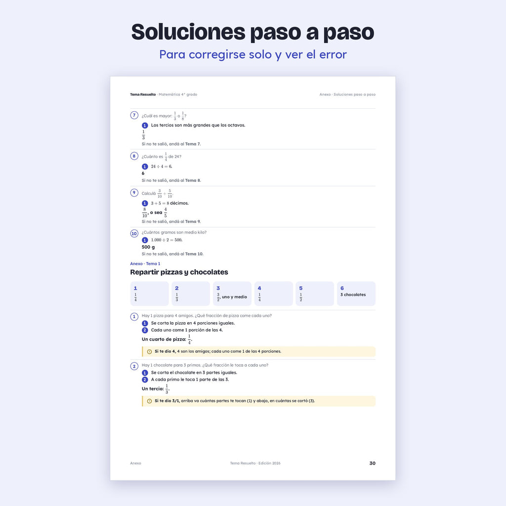 4to grado · Unidad 4: Fracciones