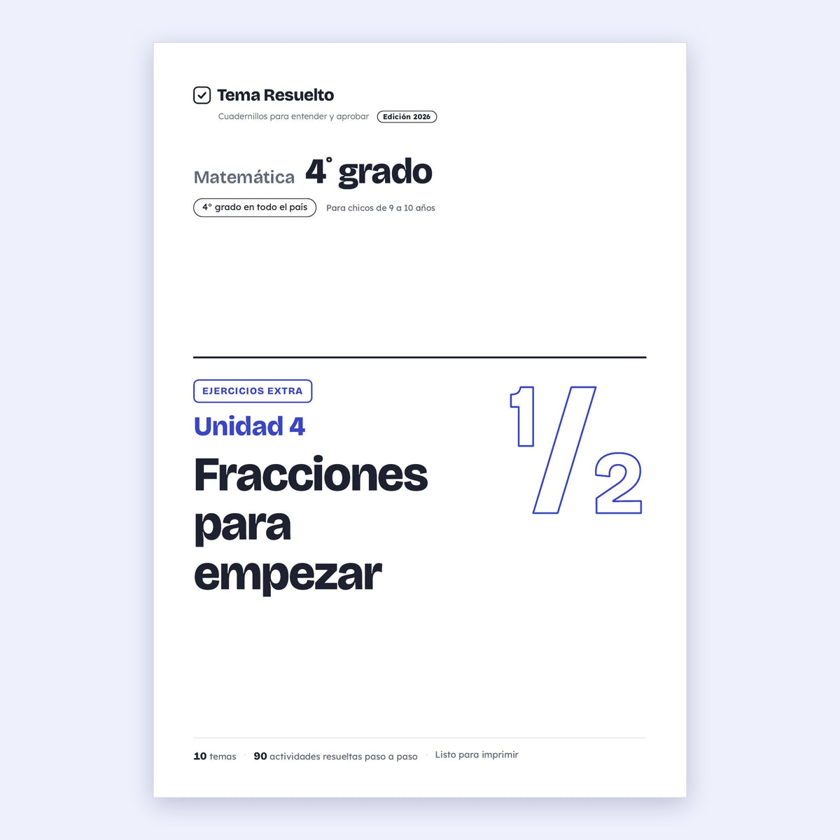 4to grado · Unidad 4: Ejercicios extra