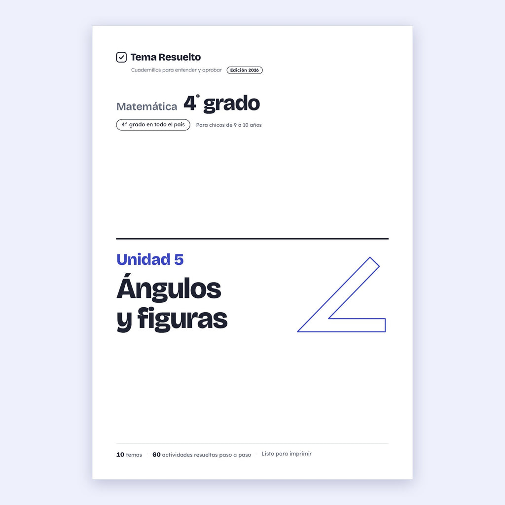 4to grado · Unidad 5: Ángulos y figuras