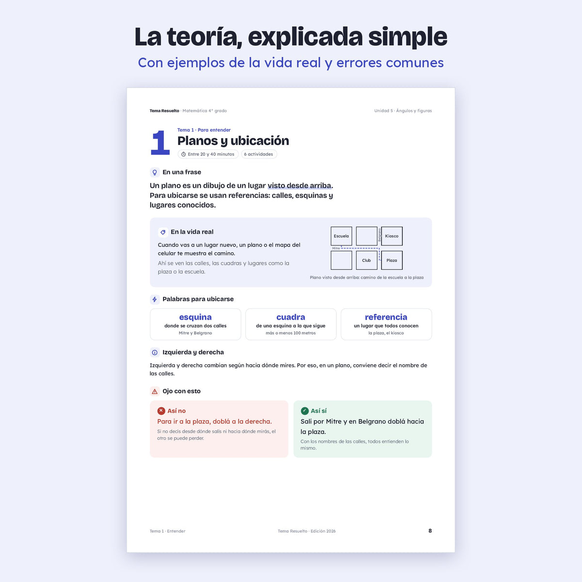 4to grado · Unidad 5: Ángulos y figuras