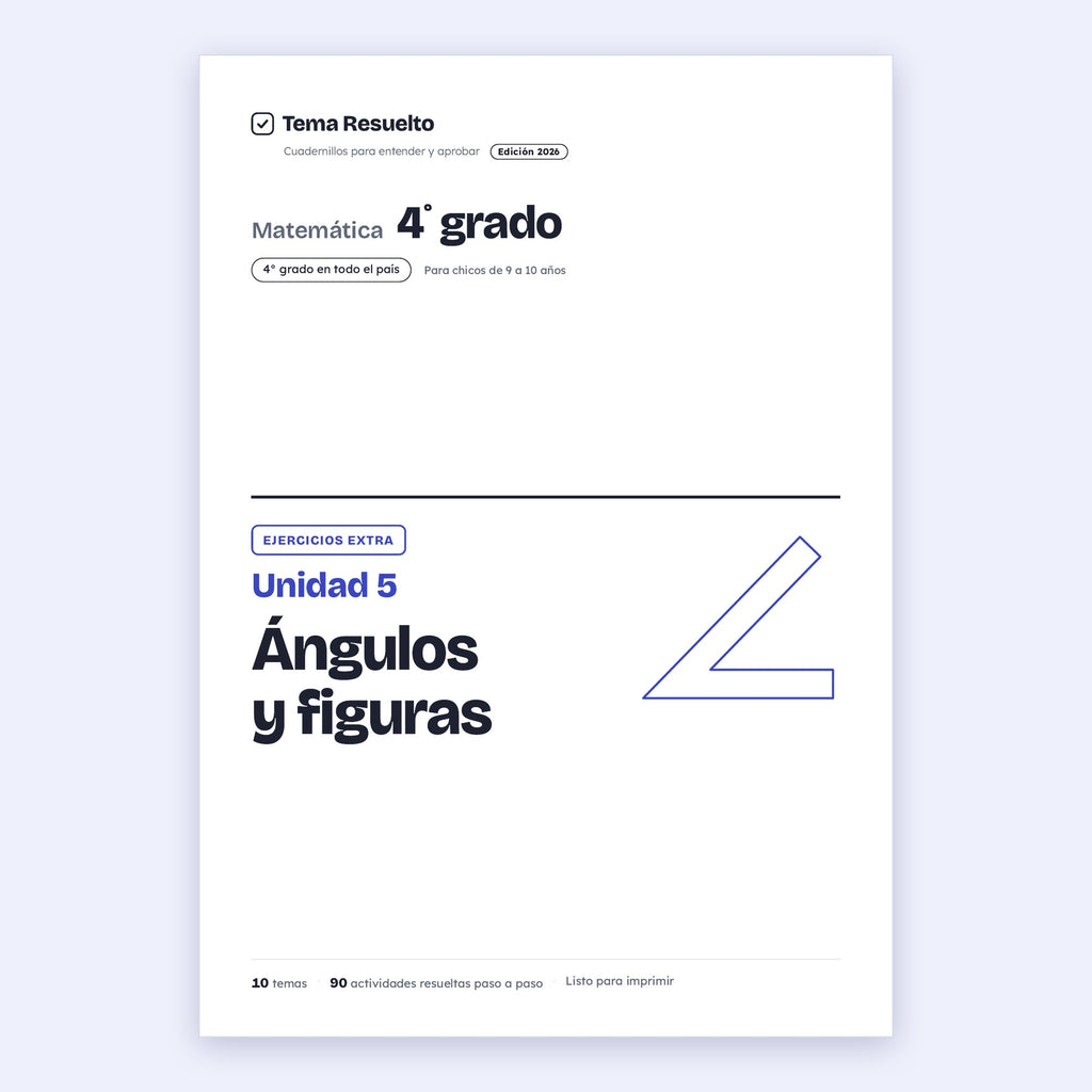 4to grado · Unidad 5: Ejercicios extra