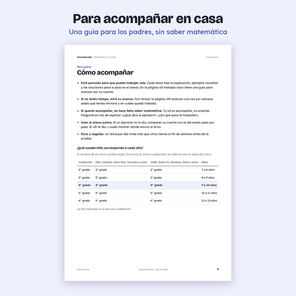 4to grado · Unidad 6: Medidas y dinero