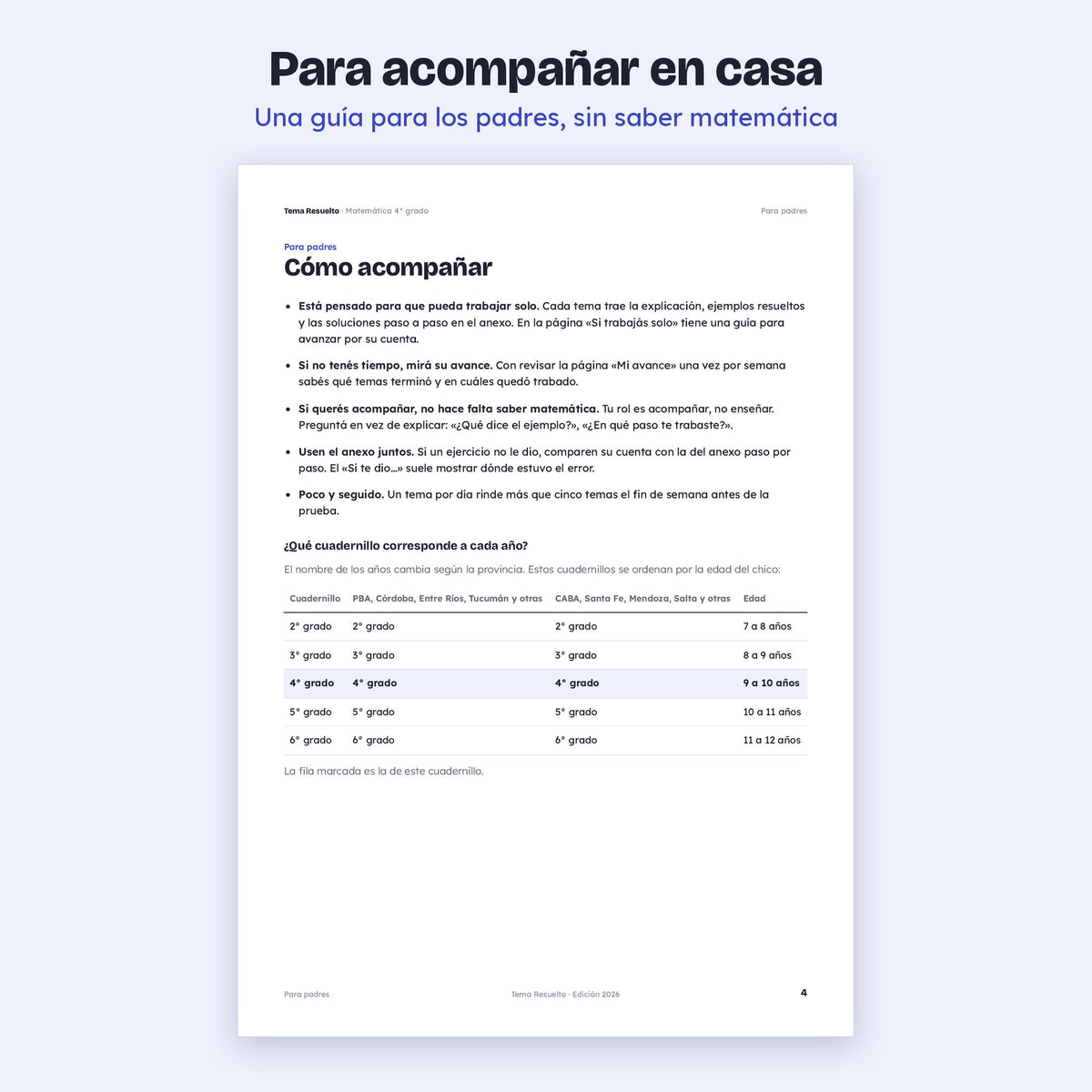 4to grado · Unidad 6: Medidas y dinero