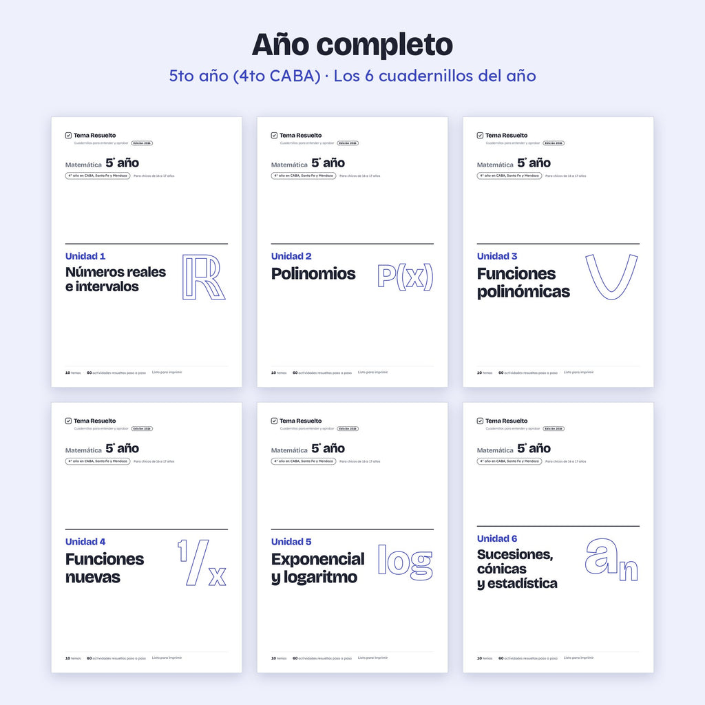 5to año (4to CABA) · Año completo
