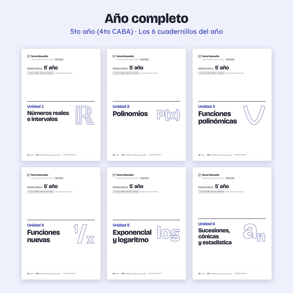 5to año (4to CABA) · Año completo